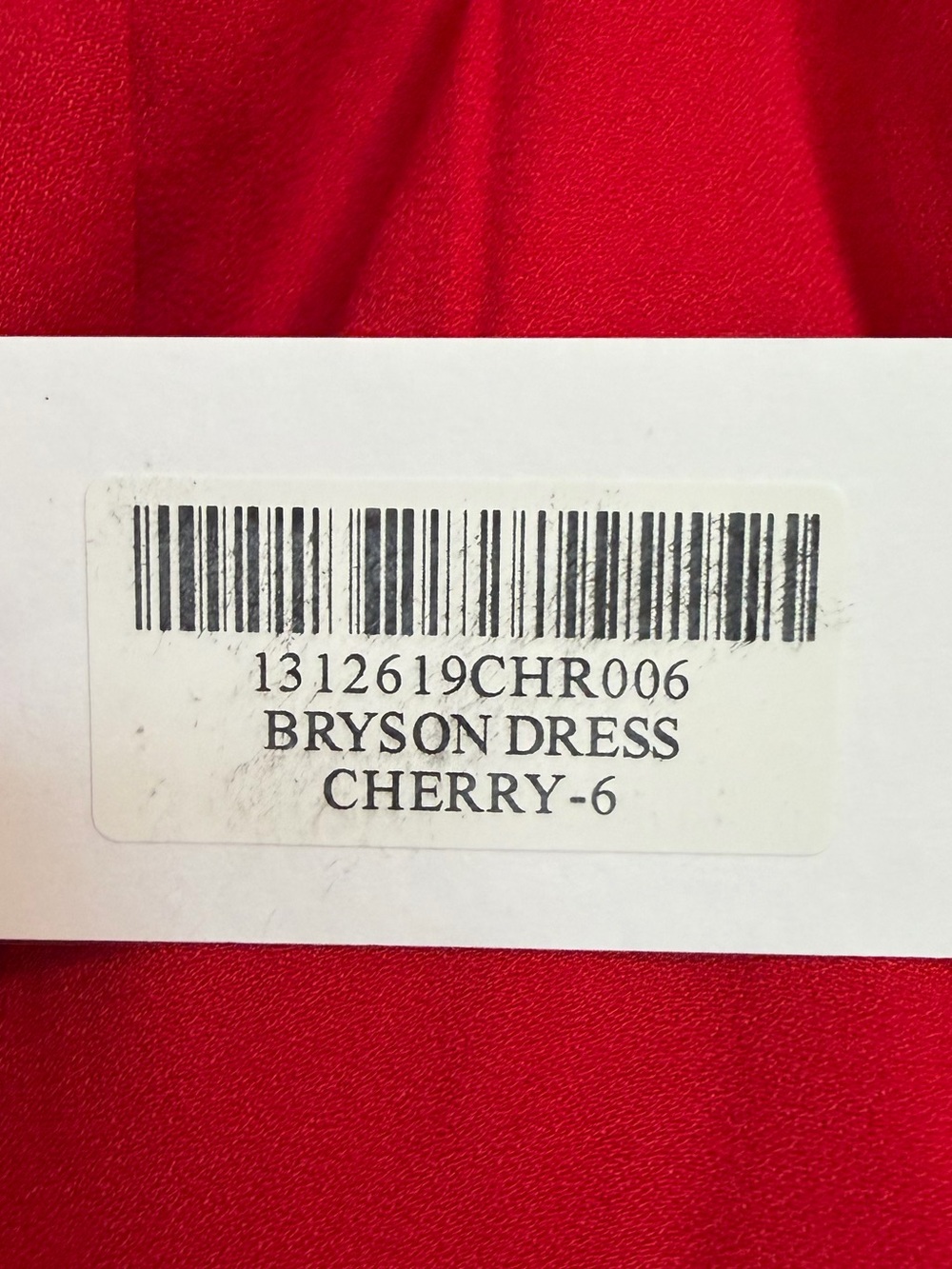 NWT Reformation Bryson Dress in Cherry Red, Size 6 - Picture 14 of 15